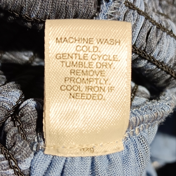 Cato EUC Women's Skirt, Dusty & Midnight Blue Pattern, Size Medium - Picture 5 of 6